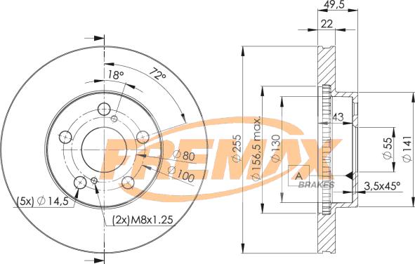 FREMAX BD-4413 - Kočioni disk www.molydon.hr