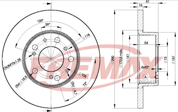 FREMAX BD-4695 - Kočioni disk www.molydon.hr