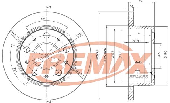 FREMAX BD-4696 - Kočioni disk www.molydon.hr