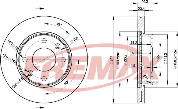 FREMAX BD-4690 - Kočioni disk www.molydon.hr