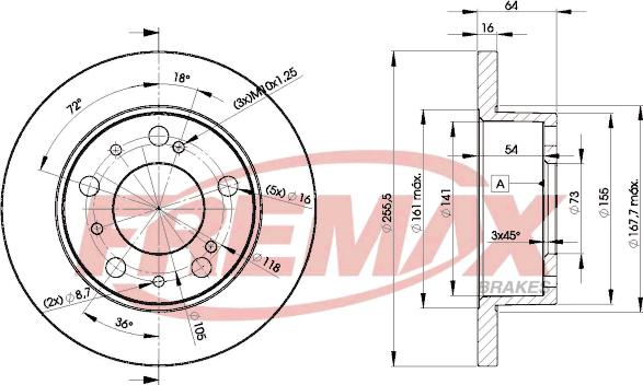 FREMAX BD-4693 - Kočioni disk www.molydon.hr