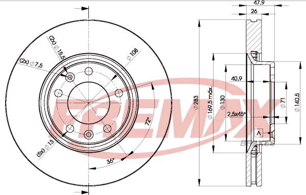 FREMAX BD-4660 - Kočioni disk www.molydon.hr