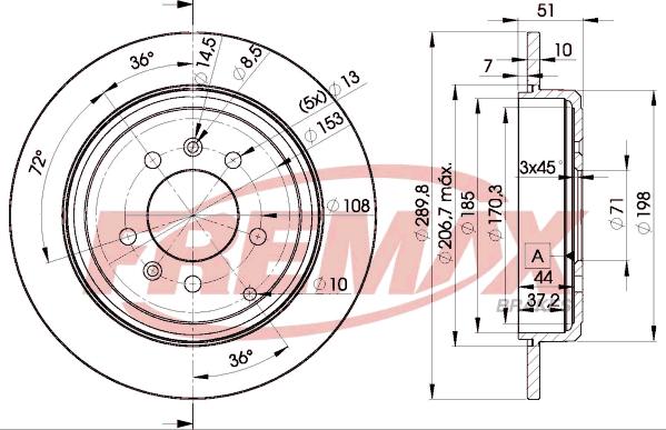 FREMAX BD-4686 - Kočioni disk www.molydon.hr