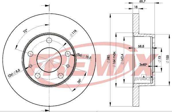 FREMAX BD-4680 - Kočioni disk www.molydon.hr