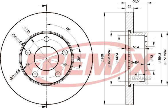 FREMAX BD-4681 - Kočioni disk www.molydon.hr