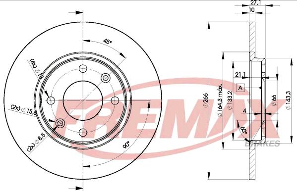 FREMAX BD-4688 - Kočioni disk www.molydon.hr