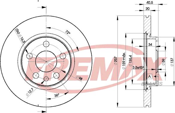 FREMAX BD-4683 - Kočioni disk www.molydon.hr