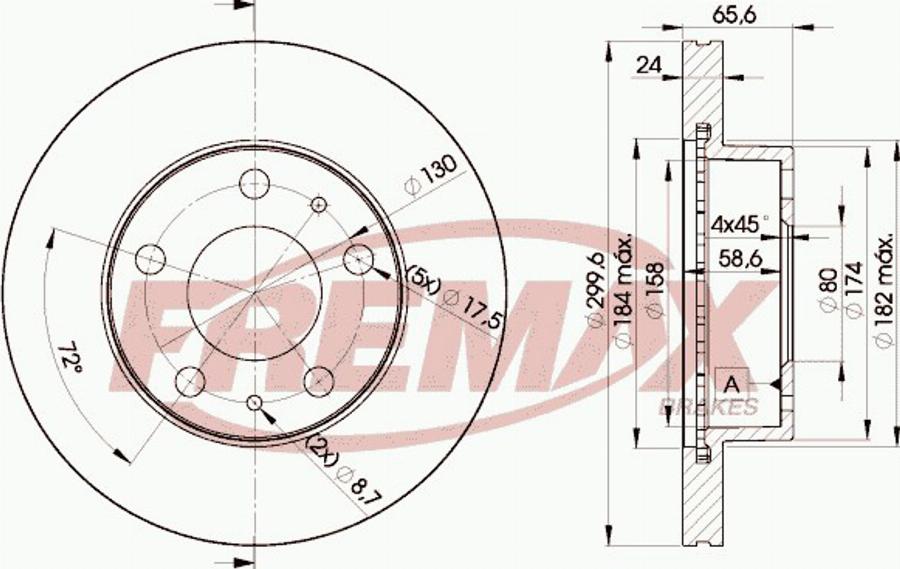 FREMAX BD-4682e - Kočioni disk www.molydon.hr