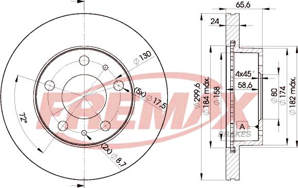 FREMAX BD-4682 - Kočioni disk www.molydon.hr