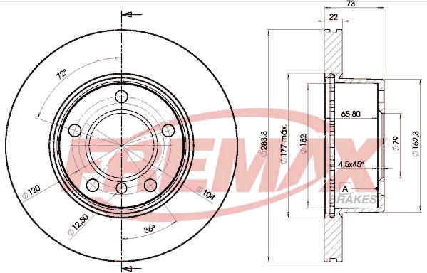 FREMAX BD-4629 - Kočioni disk www.molydon.hr