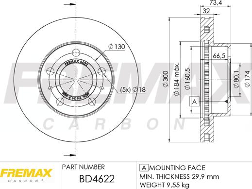 FREMAX BD-4622 - Kočioni disk www.molydon.hr