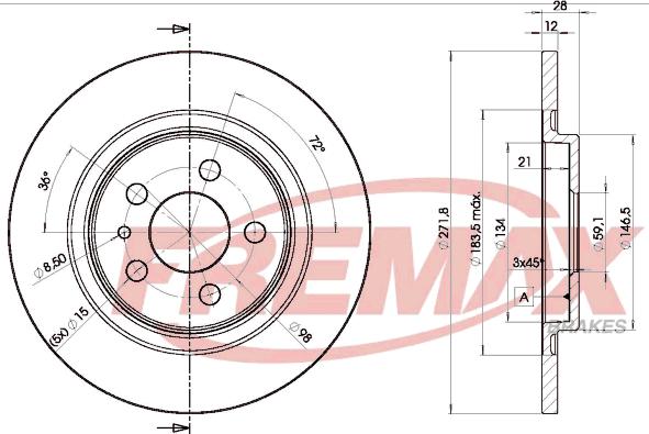 FREMAX BD-4679 - Kočioni disk www.molydon.hr