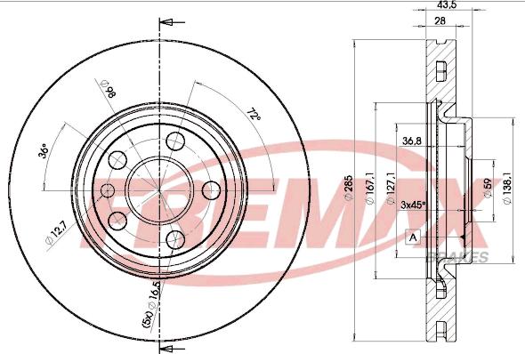 FREMAX BD-4678 - Kočioni disk www.molydon.hr