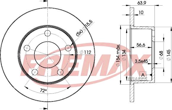 FREMAX BD-4060 - Kočioni disk www.molydon.hr