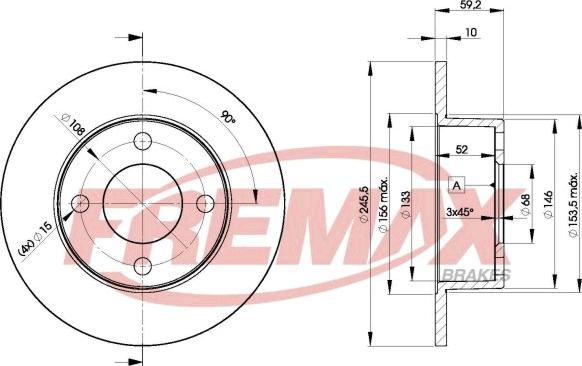 FREMAX BD-4010 - Kočioni disk www.molydon.hr