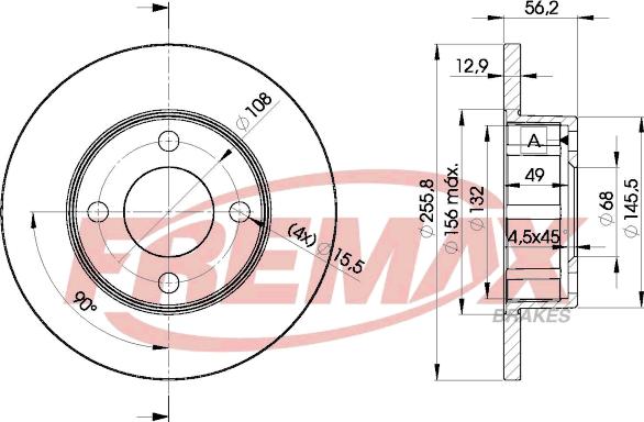 FREMAX BD-4012 - Kočioni disk www.molydon.hr