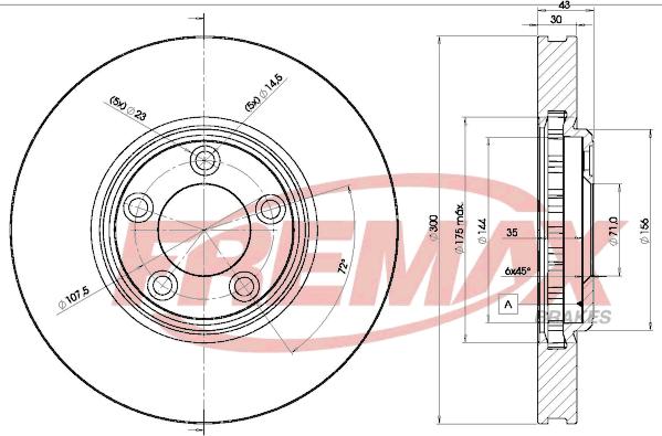 FREMAX BD-4088 - Kočioni disk www.molydon.hr