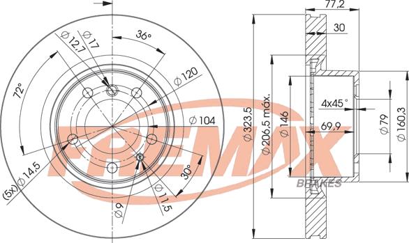 FREMAX BD-4035 - Kočioni disk www.molydon.hr