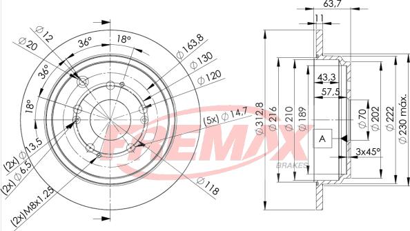 FREMAX BD-4079 - Kočioni disk www.molydon.hr