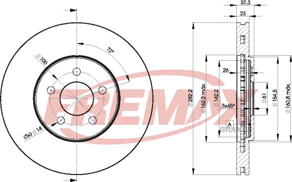 FREMAX BD-4073 - Kočioni disk www.molydon.hr