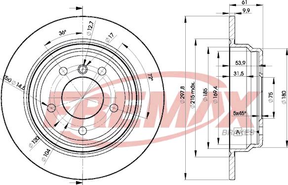 FREMAX BD-4129 - Kočioni disk www.molydon.hr