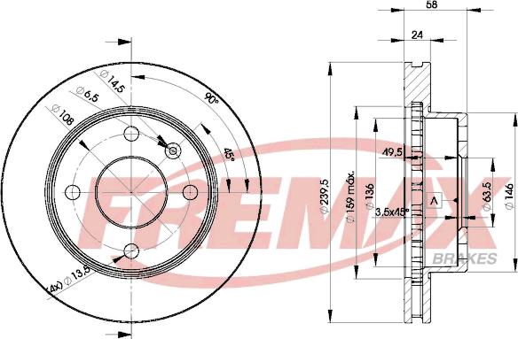 FREMAX BD-4844 - Kočioni disk www.molydon.hr