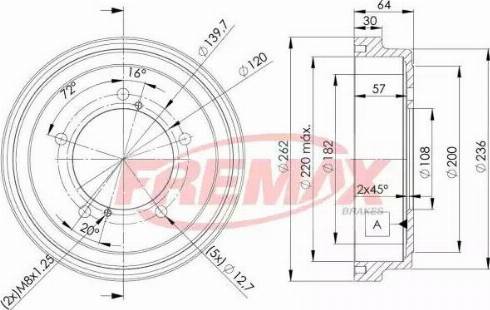 FREMAX BD-4804 - Bubanj kočnica www.molydon.hr