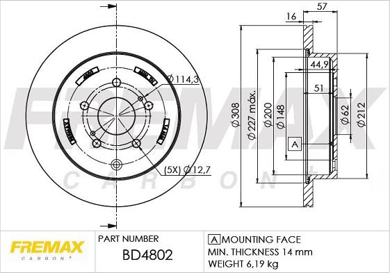 FREMAX BD-4802 - Kočioni disk www.molydon.hr