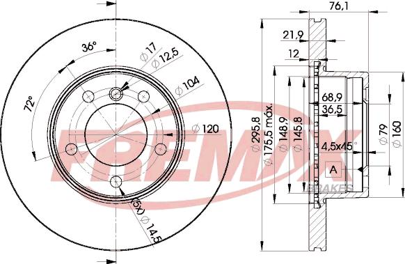 FREMAX BD-4839 - Kočioni disk www.molydon.hr