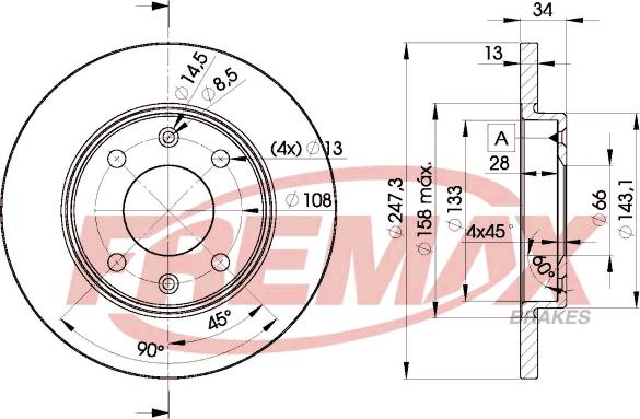 FREMAX BD-4298 - Kočioni disk www.molydon.hr