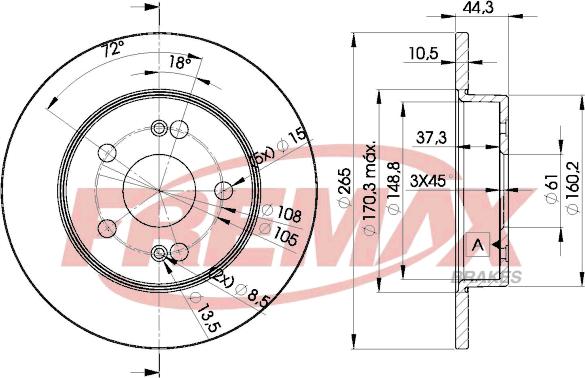 FREMAX BD-4297 - Kočioni disk www.molydon.hr