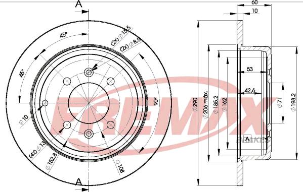 FREMAX BD-4250 - Kočioni disk www.molydon.hr