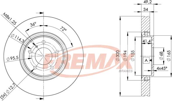 FREMAX BD-4204 - Kočioni disk www.molydon.hr