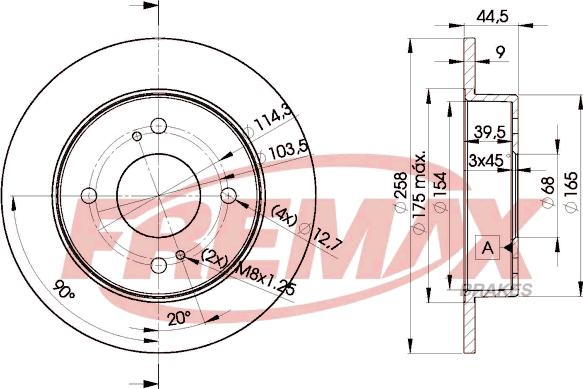 FREMAX BD-4201 - Kočioni disk www.molydon.hr