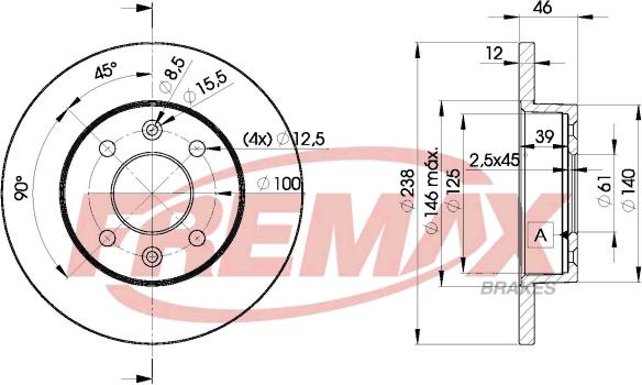 FREMAX BD-4286 - Kočioni disk www.molydon.hr