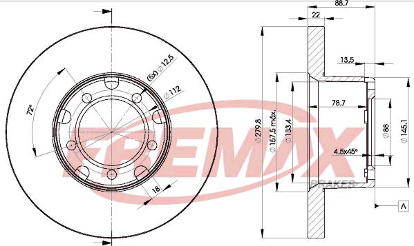 FREMAX BD-4281 - Kočioni disk www.molydon.hr