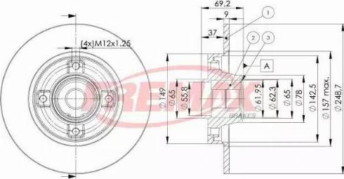 FREMAX BD-4745 - Kočioni disk www.molydon.hr