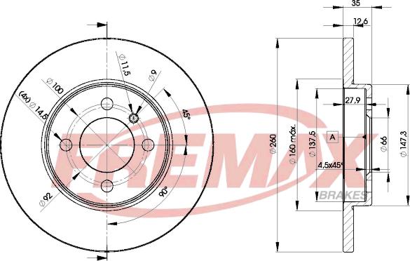 FREMAX BD-4747 - Kočioni disk www.molydon.hr