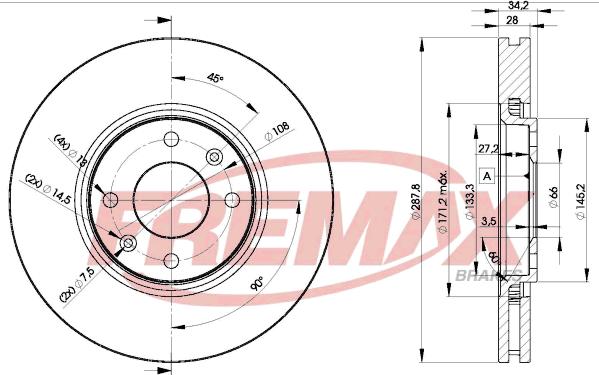 FREMAX BD-4753 - Kočioni disk www.molydon.hr