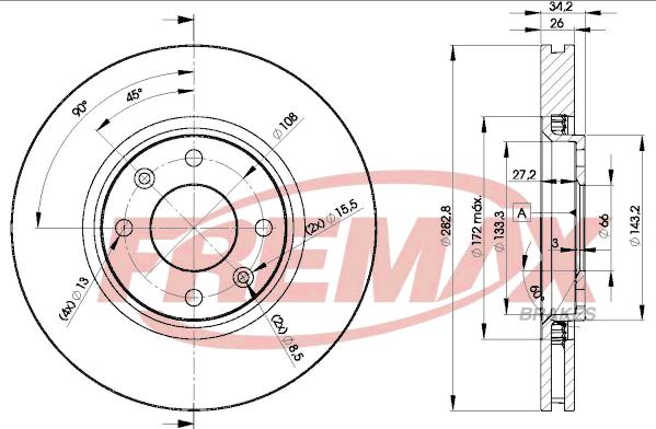 FREMAX BD-4752 - Kočioni disk www.molydon.hr