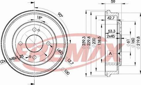 FREMAX BD-4726-KT - Bubanj kočnica www.molydon.hr