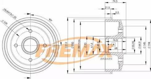 FREMAX BD-4727 - Bubanj kočnica www.molydon.hr