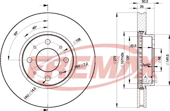 FREMAX BD-5902 - Kočioni disk www.molydon.hr