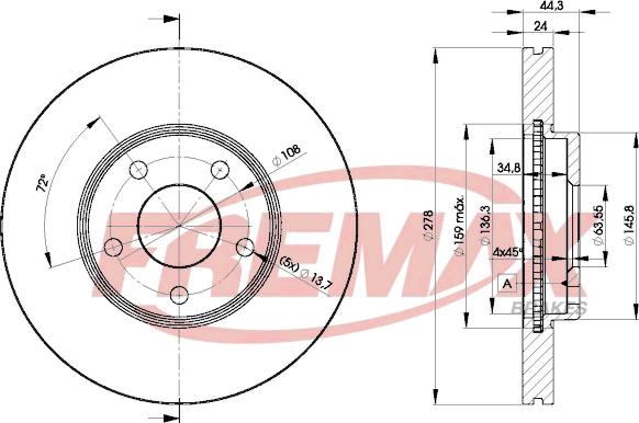 FREMAX BD-5980 - Kočioni disk www.molydon.hr