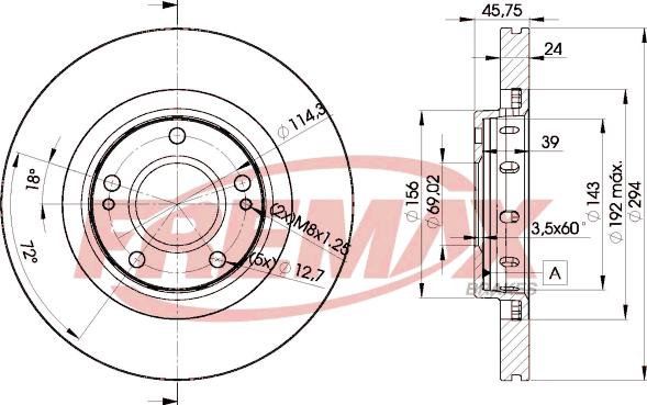 FREMAX BD-5924 - Kočioni disk www.molydon.hr