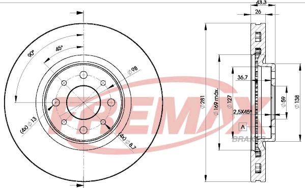 FREMAX BD-5546 - Kočioni disk www.molydon.hr