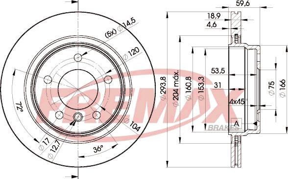 FREMAX BD-5563 - Kočioni disk www.molydon.hr