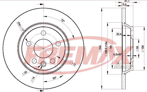 FREMAX BD-5609 - Kočioni disk www.molydon.hr