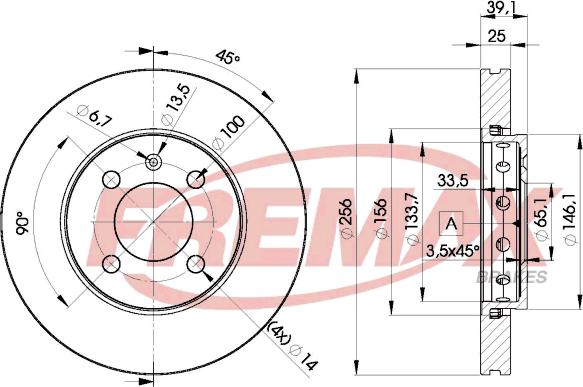 FREMAX BD-5605 - Kočioni disk www.molydon.hr