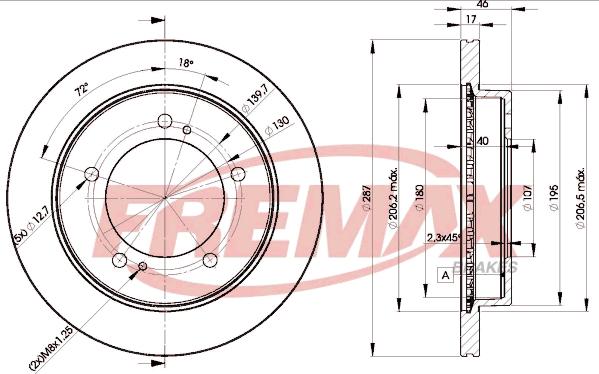 FREMAX BD-5600 - Kočioni disk www.molydon.hr